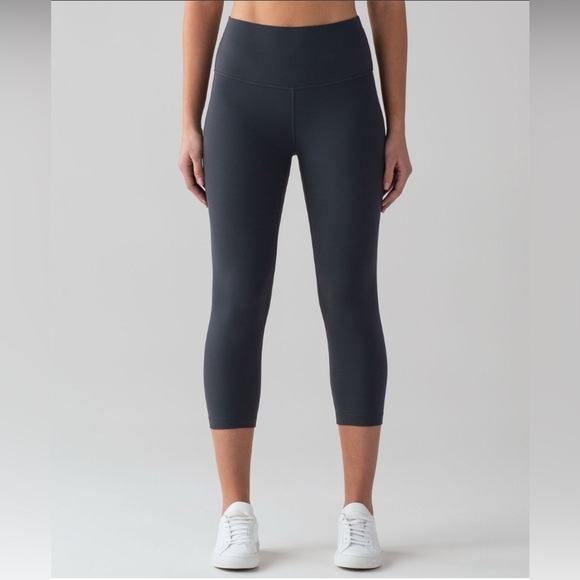 Lululemon Align Crop 19" Activewear Leggings Blue Tied 4 W6HGRS - Picture 1 of 9